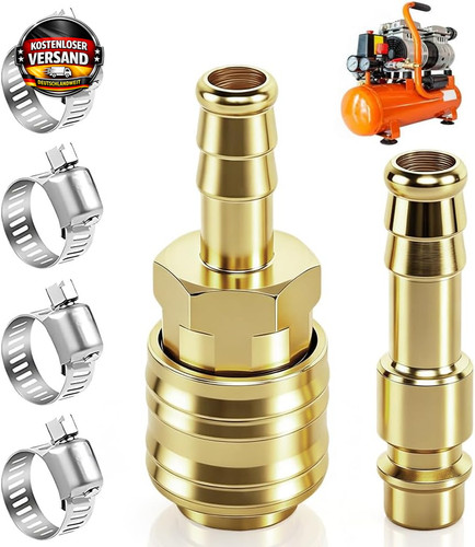 Druckluftkupplung set stück - set, 6